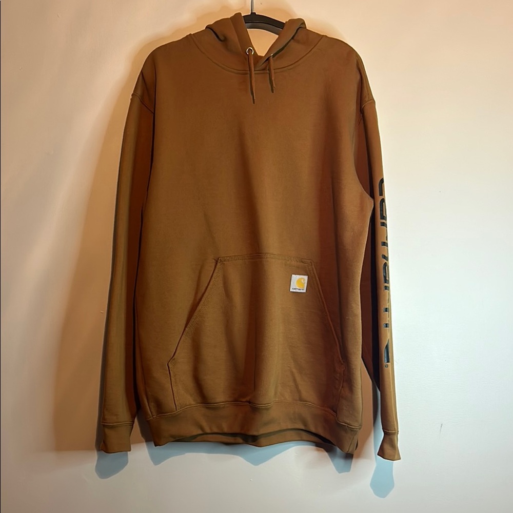 Carhartt Brown Sweatshirt Hoodie Casual Wear NWOT - Picture 1 of 6